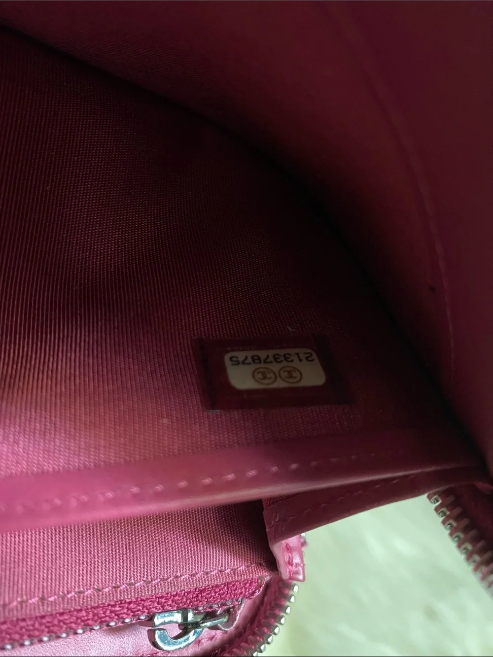 Chanel Patent Leather Brilliant Matelassé Long Zip Wallet in Rose Pink in Box